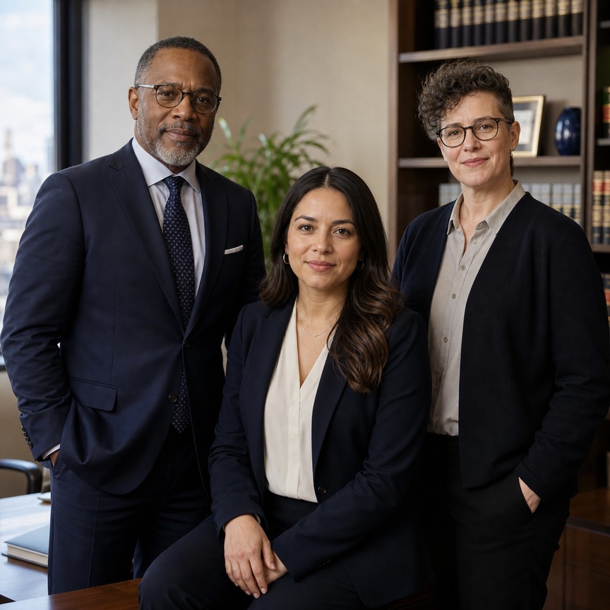 Meridian Injury Law legal team in their office.